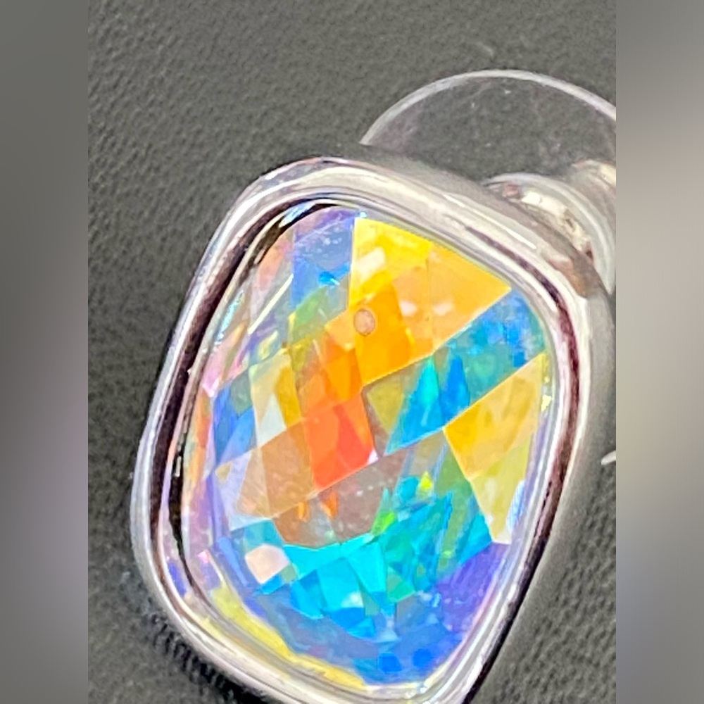 Excellent Condition Swarovski Rectangular Aurora … - image 4